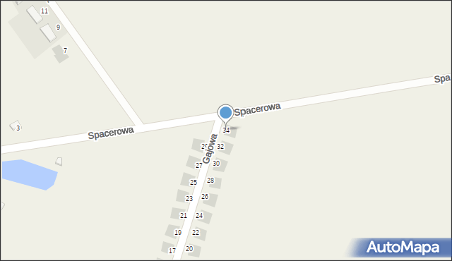 Księginice, Gajowa, 34, mapa Księginice