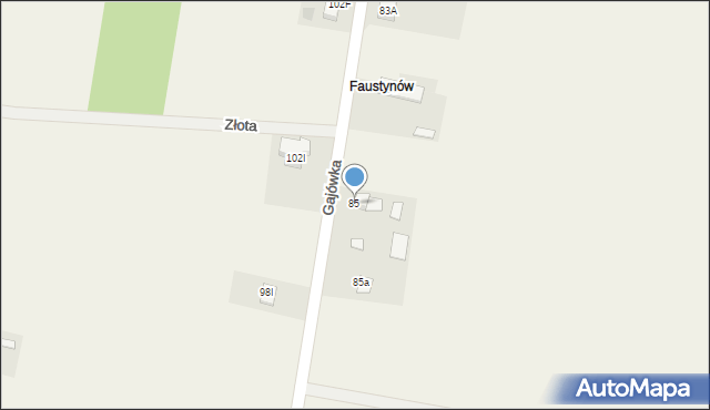 Kuźniaki, Gajówka, 16, mapa Kuźniaki