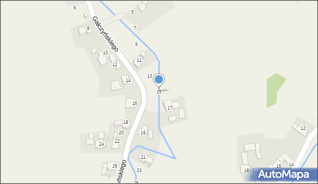 Landzmierz, Gałczyńskiego Konstantego Ildefonsa, 15, mapa Landzmierz