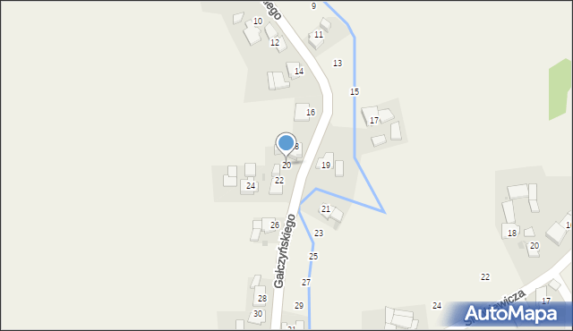 Landzmierz, Gałczyńskiego Konstantego Ildefonsa, 20, mapa Landzmierz