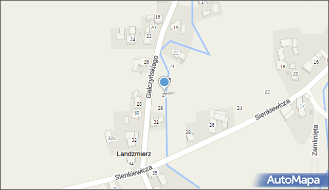 Landzmierz, Gałczyńskiego Konstantego Ildefonsa, 27, mapa Landzmierz