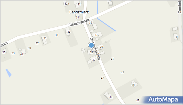 Landzmierz, Gałczyńskiego Konstantego Ildefonsa, 38, mapa Landzmierz