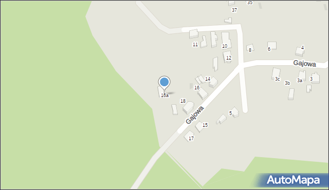 Łaziska Górne, Gajowa, 16a, mapa Łaziska Górne