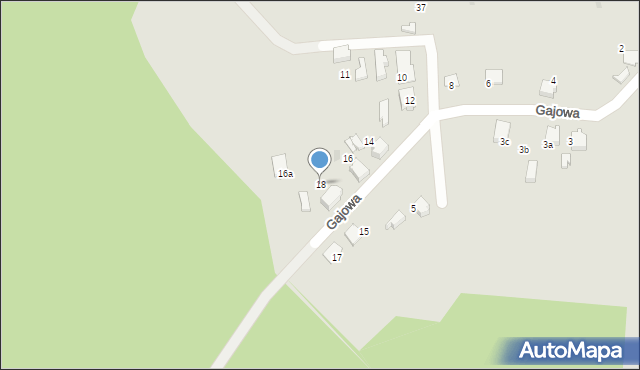 Łaziska Górne, Gajowa, 18, mapa Łaziska Górne