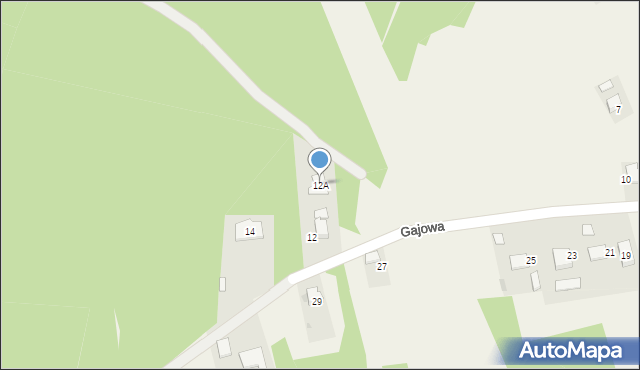 Leboszowice, Gajowa, 12A, mapa Leboszowice