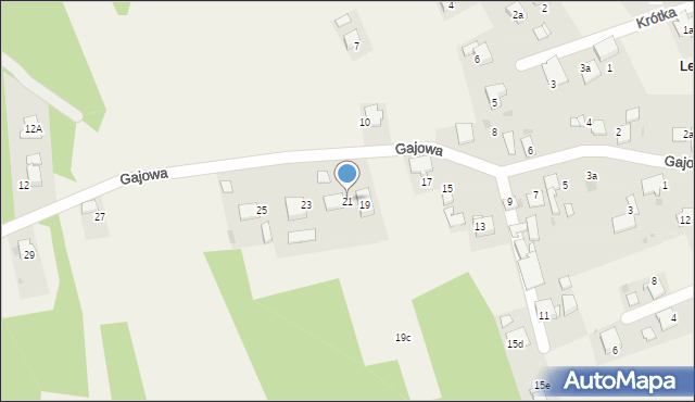 Leboszowice, Gajowa, 21, mapa Leboszowice