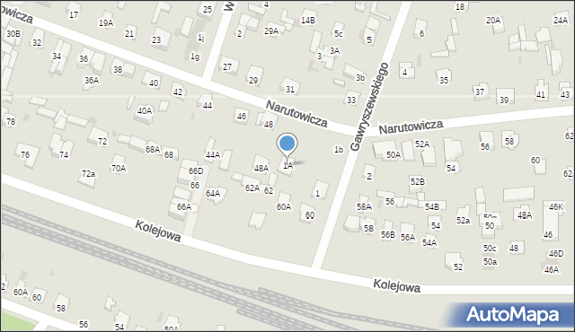 Legionowo, Gawryszewskiego Stefana, 1A, mapa Legionowo