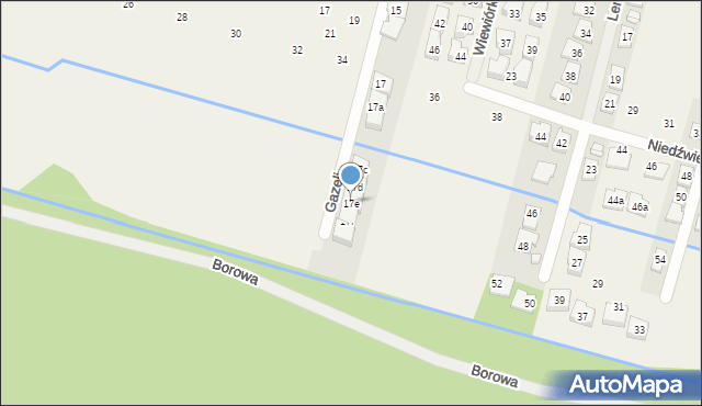 Lesznowola, Gazeli, 17e, mapa Lesznowola