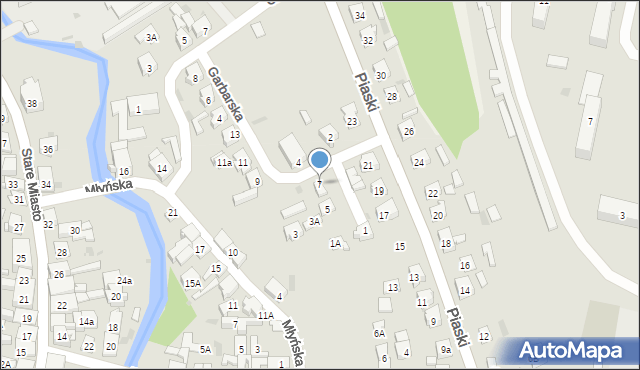 Lidzbark, Garbarska, 7, mapa Lidzbark