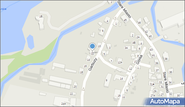 Lidzbark, Garbuzy, 12, mapa Lidzbark