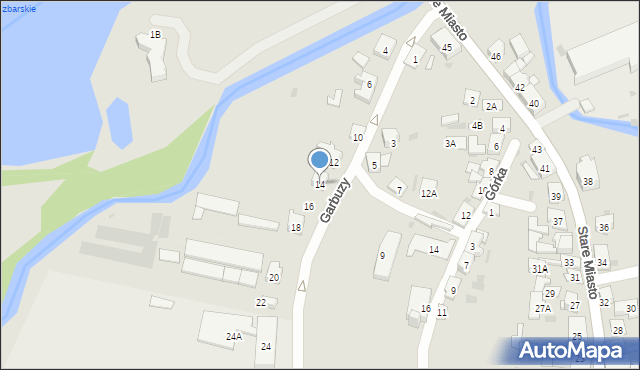 Lidzbark, Garbuzy, 14, mapa Lidzbark