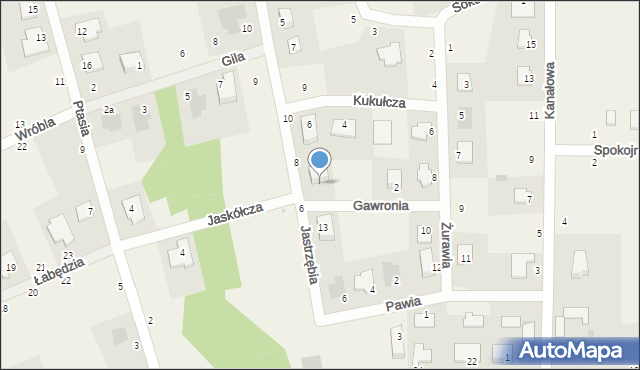 Łochowice, Gawronia, 6, mapa Łochowice