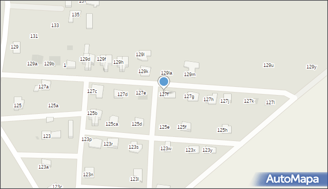 Łódź, Gajcego Tadeusza, 127f, mapa Łodzi