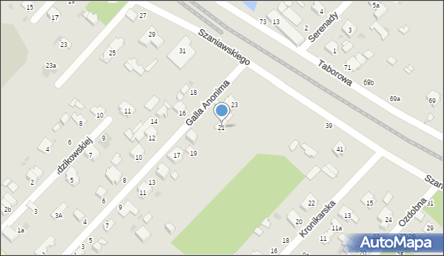 Łódź, Galla Anonima, 21, mapa Łodzi