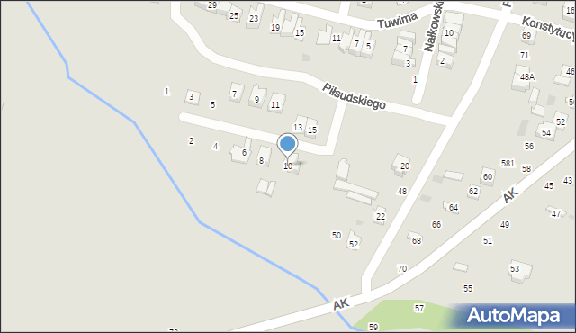 Maków Mazowiecki, Gałczyńskiego Konstantego Ildefonsa, 10, mapa Maków Mazowiecki