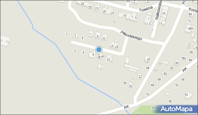 Maków Mazowiecki, Gałczyńskiego Konstantego Ildefonsa, 8, mapa Maków Mazowiecki