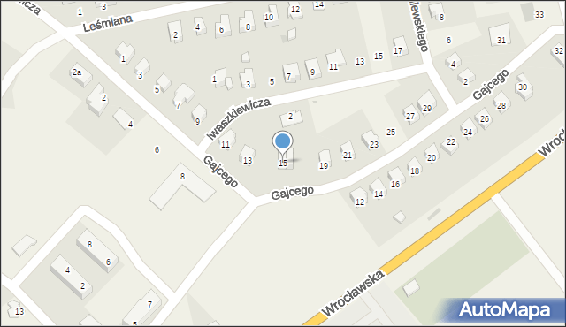 Marcinowice, Gajcego Tadeusza, 15, mapa Marcinowice