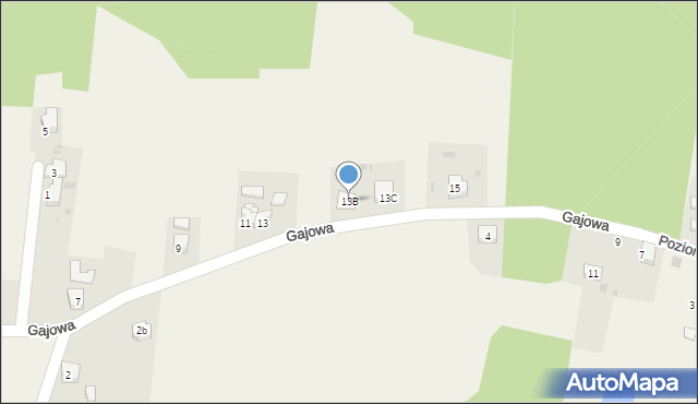 Marklowice Górne, Gajowa, 13B, mapa Marklowice Górne
