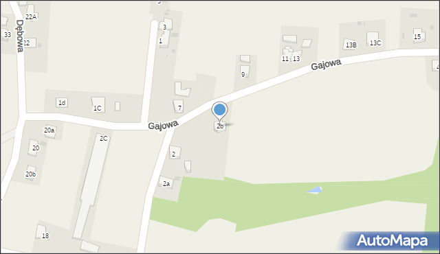 Marklowice Górne, Gajowa, 2b, mapa Marklowice Górne