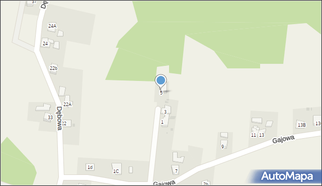 Marklowice Górne, Gajowa, 5, mapa Marklowice Górne