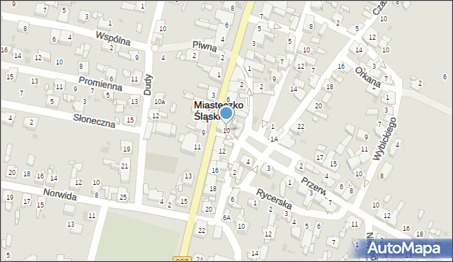 Miasteczko Śląskie, Gałczyńskiego Konstantego Ildefonsa, 10, mapa Miasteczko Śląskie