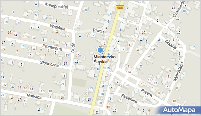 Miasteczko Śląskie, Gałczyńskiego Konstantego Ildefonsa, 5, mapa Miasteczko Śląskie