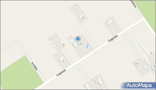 Michrów, Gajowa, 7, mapa Michrów