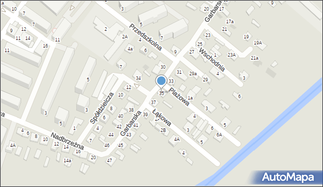Międzyrzec Podlaski, Garbarska, 35, mapa Międzyrzec Podlaski