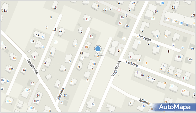 Mierzyn, Gabriela, 6, mapa Mierzyn