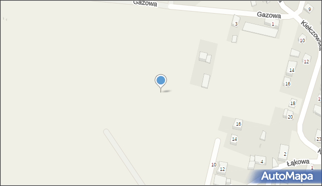 Mirków, Gazowa, 13f, mapa Mirków
