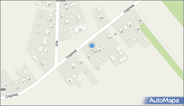 Mniów, Gajowa, 18, mapa Mniów