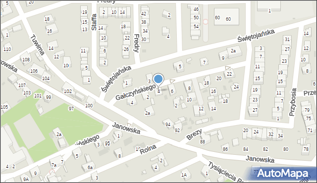 Mysłowice, Gałczyńskiego Konstantego Ildefonsa, 4, mapa Mysłowice