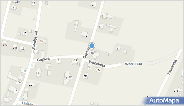 Myszkowice, Gajowa, 5C, mapa Myszkowice