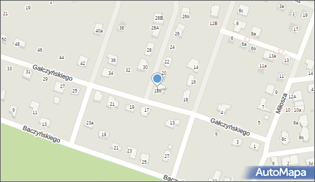 Namysłów, Gałczyńskiego Konstantego Ildefonsa, 18b, mapa Namysłów