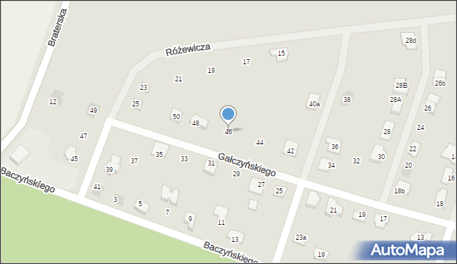 Namysłów, Gałczyńskiego Konstantego Ildefonsa, 46, mapa Namysłów