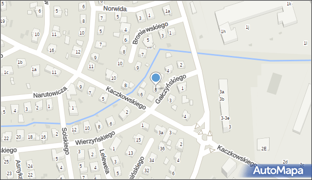 Nowa Sól, Gałczyńskiego Konstantego Ildefonsa, 8, mapa Nowa Sól