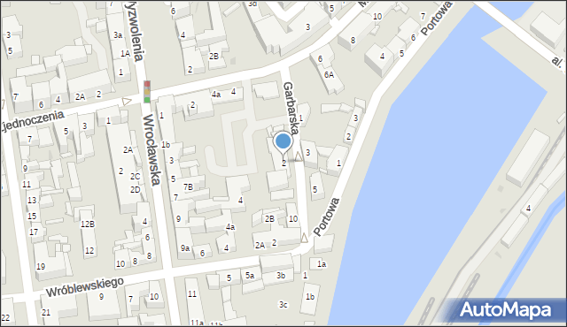 Nowa Sól, Garbarska, 2, mapa Nowa Sól