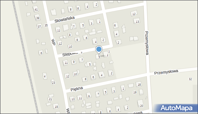 Nowa Wieś Wielka, Gajowa, 3, mapa Nowa Wieś Wielka