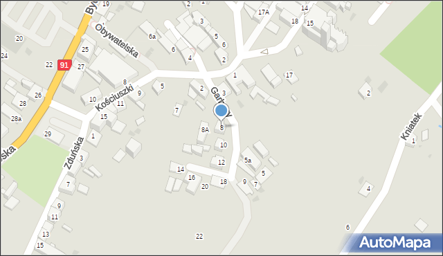 Nowe, Garbuzy, 8, mapa Nowe