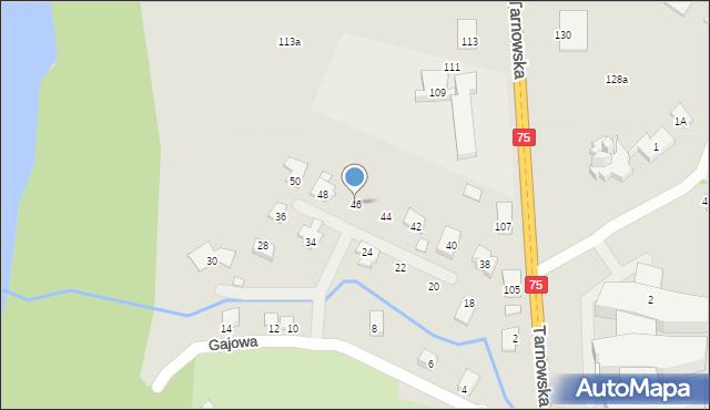 Nowy Sącz, Gajowa, 46, mapa Nowego Sącza