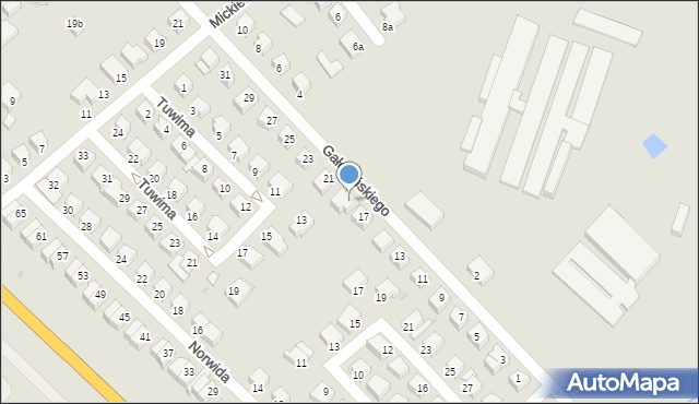 Oława, Gałczyńskiego Konstantego Ildefonsa, 19, mapa Oława