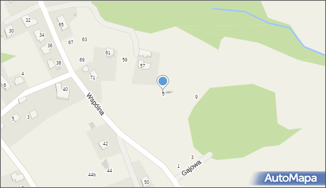 Olszowice, Gajowa, 5, mapa Olszowice