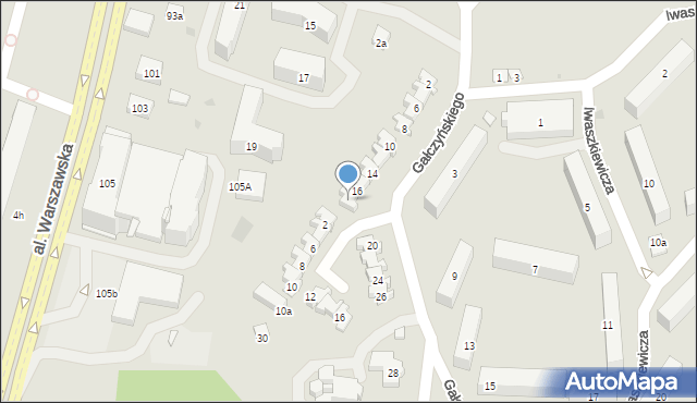 Olsztyn, Gałczyńskiego Konstantego Ildefonsa, 18, mapa Olsztyna