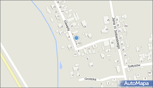 Opole, Gawędy, 4, mapa Opola