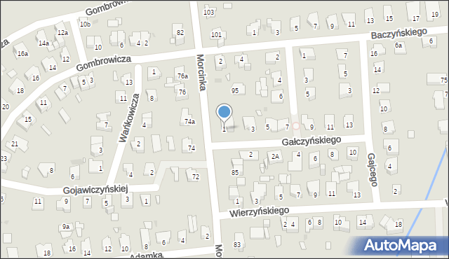 Opole, Gałczyńskiego Konstantego Ildefonsa, 1, mapa Opola