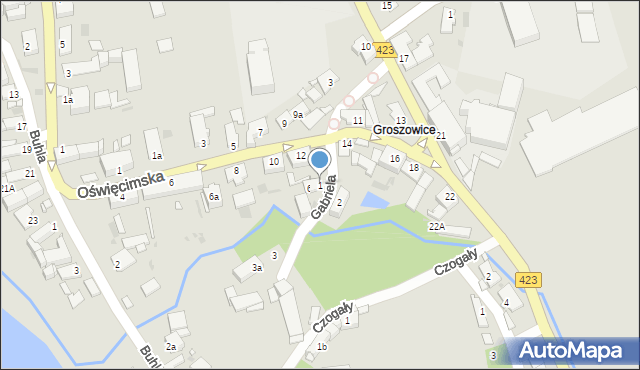 Opole, Gabriela Franciszka, dr., 1, mapa Opola