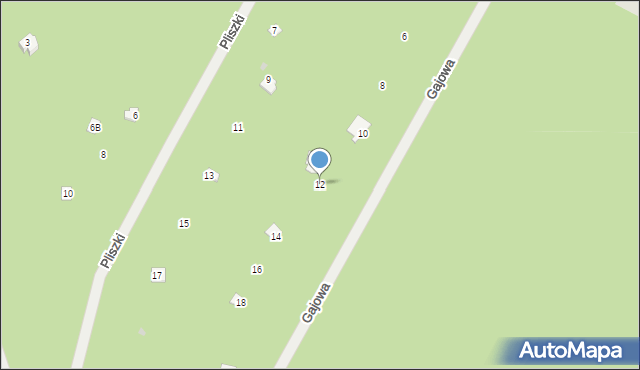 Osiedle Wilga, Gajowa, 12, mapa Osiedle Wilga