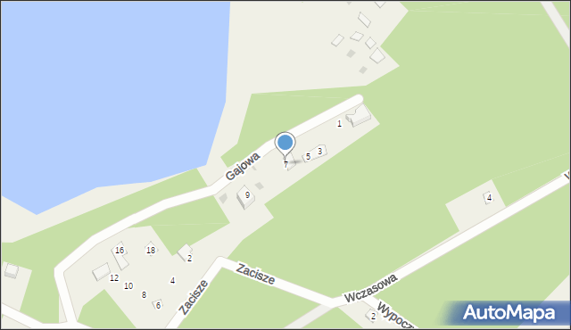 Osiek nad Wisłą, Gajowa, 7, mapa Osiek nad Wisłą