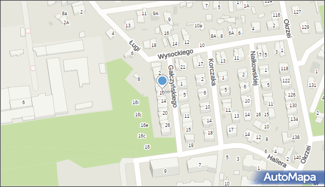 Otwock, Gałczyńskiego Konstantego Ildefonsa, 10, mapa Otwock