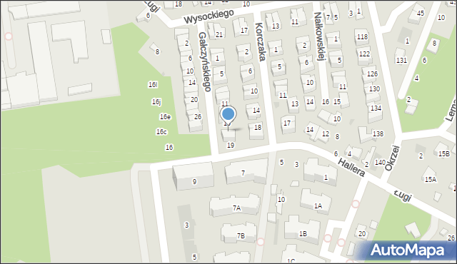 Otwock, Gałczyńskiego Konstantego Ildefonsa, 17, mapa Otwock